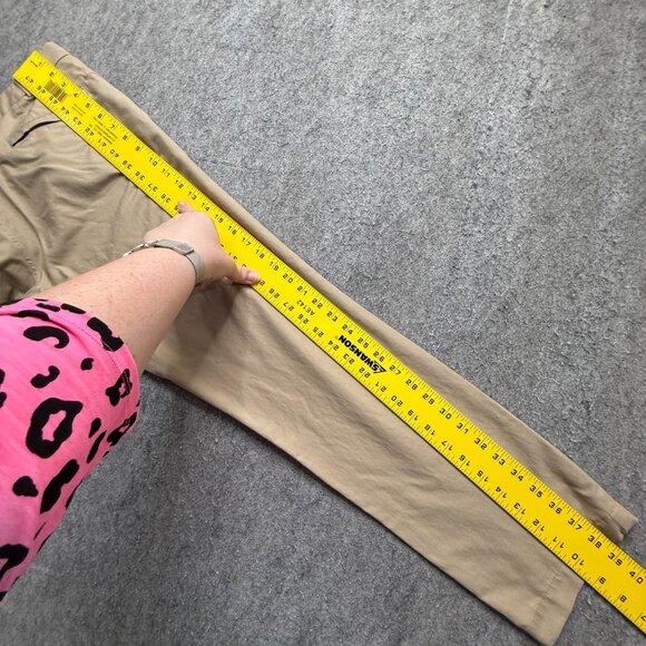 Lululemon Commission Pants Men 32 x 29 Beige Slim Tapered Technical Chinos - Picture 12 of 16